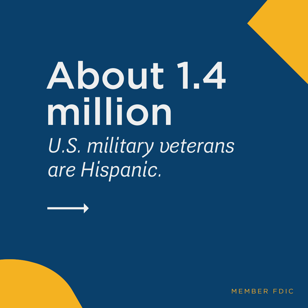 easternbank's tweet photo. As we continue to celebrate #HispanicHeritageMonth, let's take a moment to honor the 1.4 million Hispanic veterans who have served our country with bravery and dedication. 🇺🇸 We are forever grateful for their sacrifices and contributions to our nation. 🎖 #JoinUsForGood https://t.co/If61FVMMYr