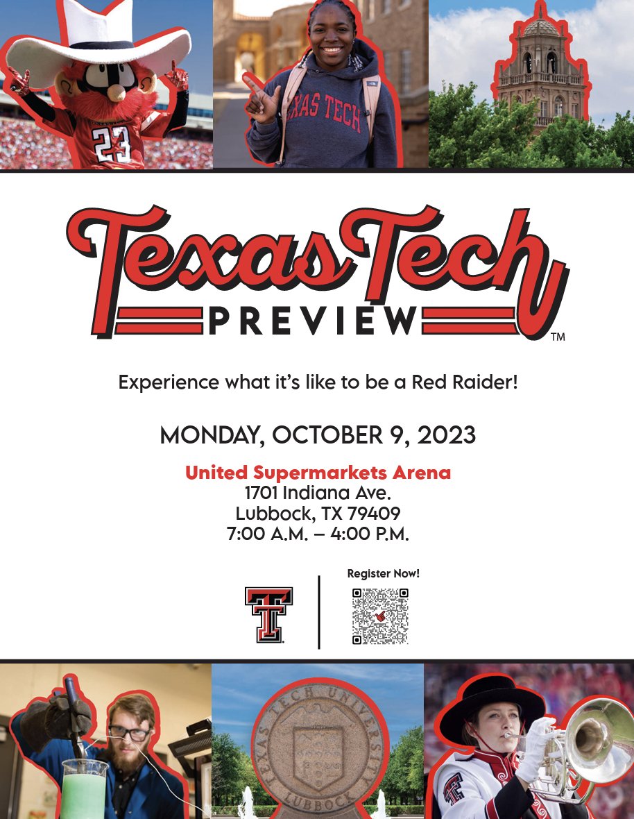 Hey <a href="/AHISD/">Alamo Heights ISD</a> families! Get ready for one of the coolest events in #college admissions!
<a href="/AHHSmules/">AHHS Mules</a> <a href="/HeightsBand/">Alamo Heights Band</a> <a href="/ahhs_ptso/">AHHS PTSO</a> <a href="/AHISDFineArts/">Alamo Heights ISD Fine Arts</a> @WeGoPublic <a href="/RootEdSA/">RootEd Texas</a> 
<a href="/TexasTech/">Texas Tech University</a> <a href="/TxTechAdmission/">Texas Tech Admissions 🌵</a> #LBK #Lubbock #RedRaiders #TexasTech #WreckEm

For info &amp; to RSVP:
depts.ttu.edu/admissions/pre…