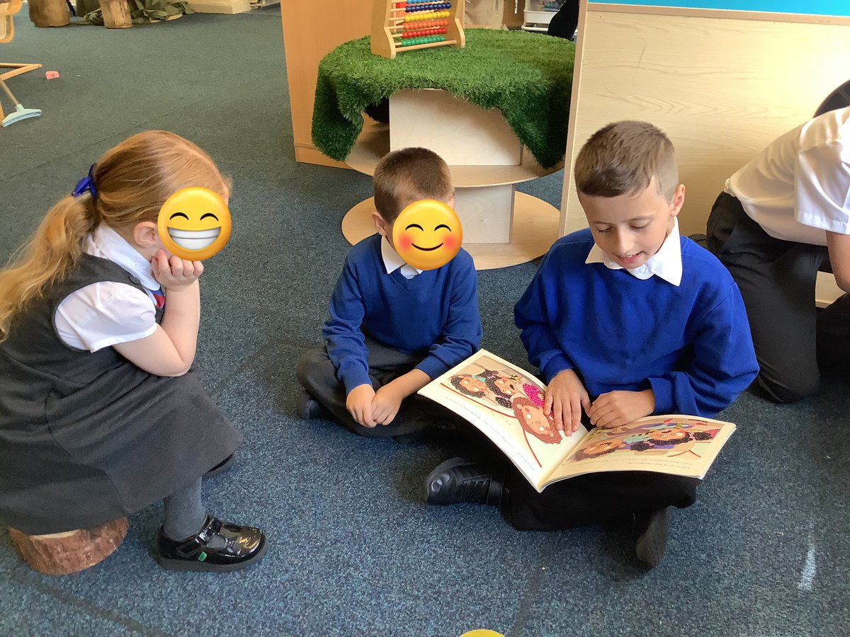SJBsolihull's tweet photo. Inspired by St Theresa this  #LittleWayWeek Year 5 have been around school reading some of their favourite books! 

“Reading to others is one of the greatest acts of kindness” -Year 5 pupil. 

@OurLadyandAllS1 @BCPP__  @BhamDES https://t.co/YjpM6109kV