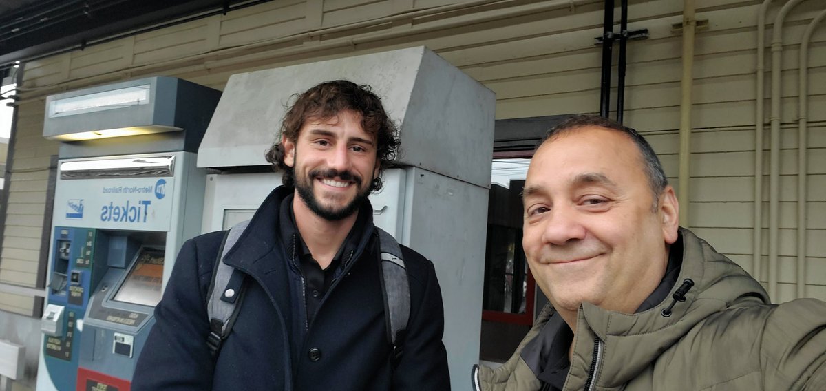 johnnykrypto00's tweet image. At the train station on our way to #xrpnyc #properparty @3TGMCrypto