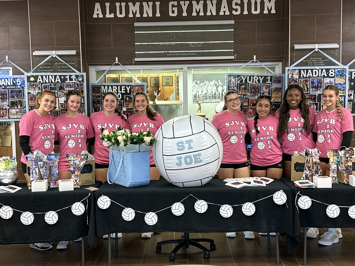Awesome night celebrating our 8 seniors who have helped lead the program over the last 4 years!