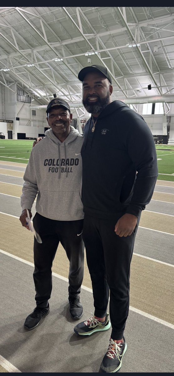 With one of my long-time favorites in BUFF Country this morning‼️‼️ Kareem Reid is an Outstanding Coach with a tremendous future!! LETS GO CU BUFFS🦬🦬‼️‼️