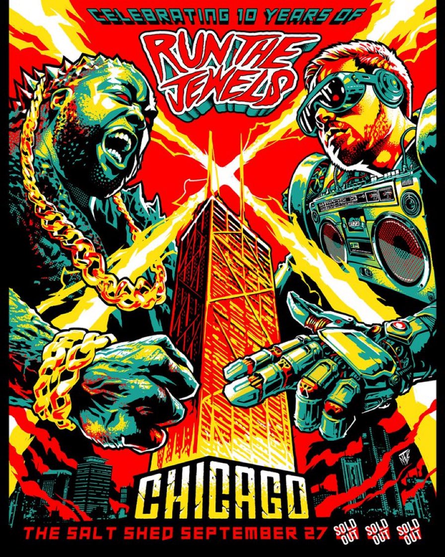 ssidedave's tweet image. Anyone going to @runjewels tonight at @saltshedchicago? #RunTheJewels #RTJ3