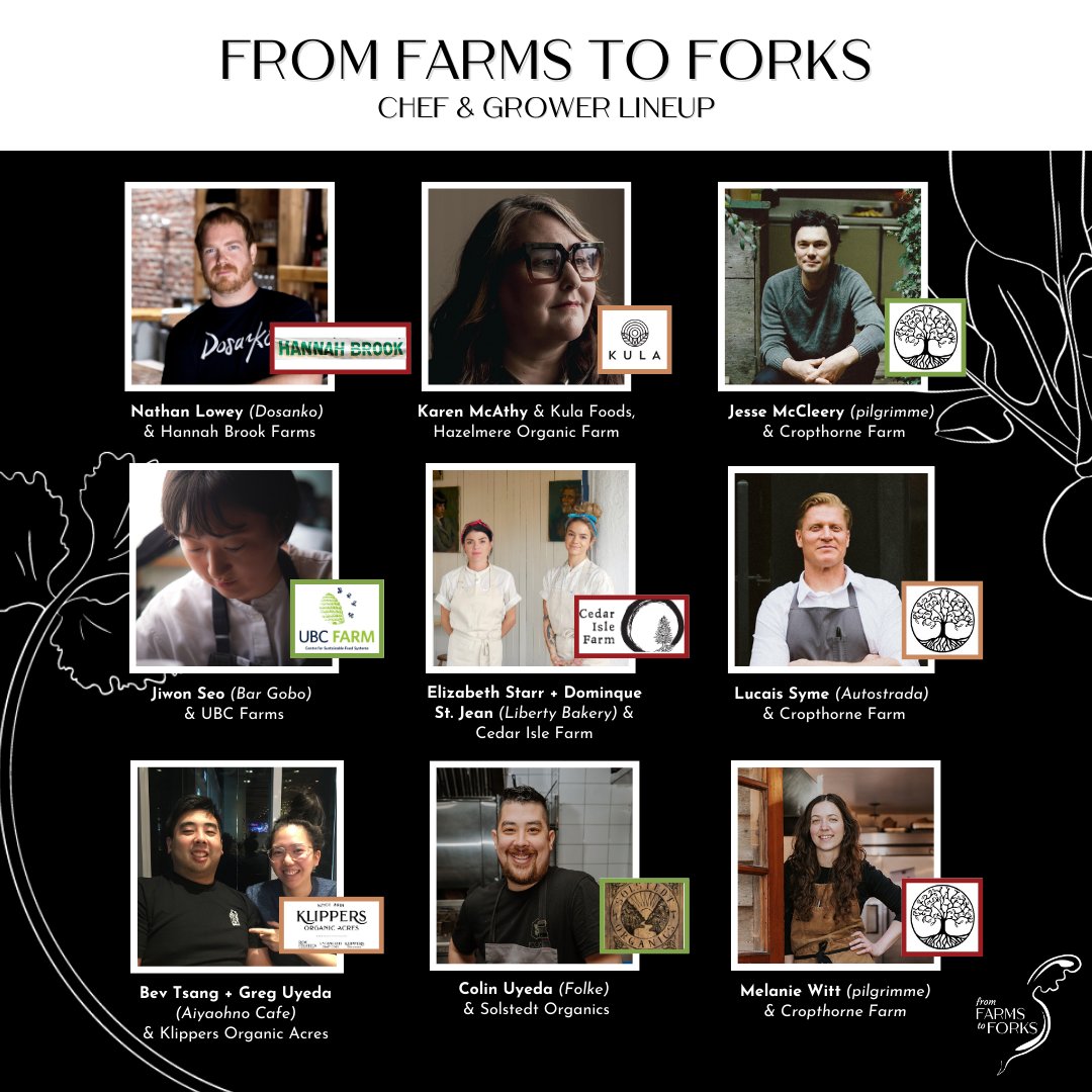 Check out our fantastic lineup of B.C. chefs, growers, and producers who are teaming up to create fine-dining delicacies for an evening of local flavours!

Support edible education for B.C. kids at our fundraiser! Tickets Available Now: trellis.org/fromfarmstofor…