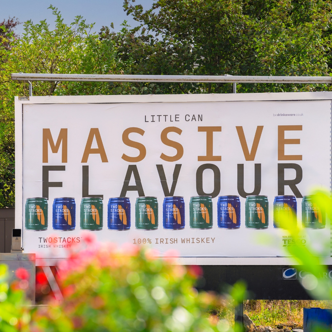 MitsoLtd's tweet photo. We're thrilled to be working with @Two StacksWhisky 🥃

Managing #OOH &amp; #PR activity for their latest #Tesco #campaign, we announced that Dram In A Can &amp; Double Irish Cream Liqueur have hit shelves across 26 @Tesco NI stores.

We’ll raise a glass (or can!) to that!

#IrishWhiskey https://t.co/Sb5VXVb1PM