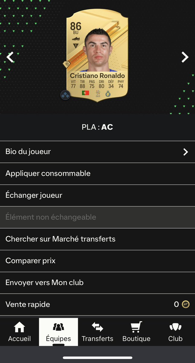 DaisyFut's tweet image. Ah d’accord 🤷‍♂️🤷‍♂️
Messi pack 85+ du niveau 14
CR7 Pack 250 Buts