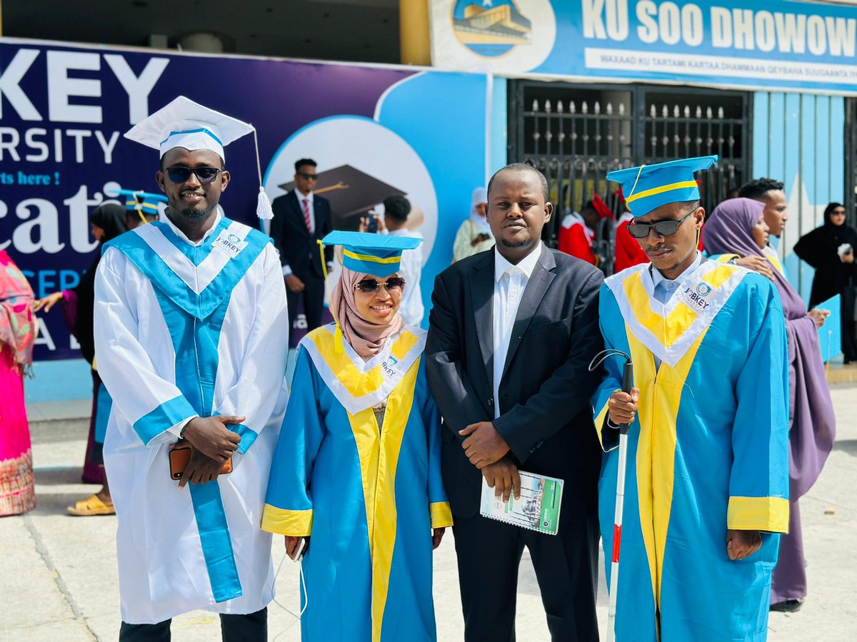1/3: 🎓 This is a milestone! We are thrilled to witness our students with disabilities in Somalia achieving their dream of a university education. Their graduation is a testament to their hard work, resilience, and determination. #DAF #Somalia