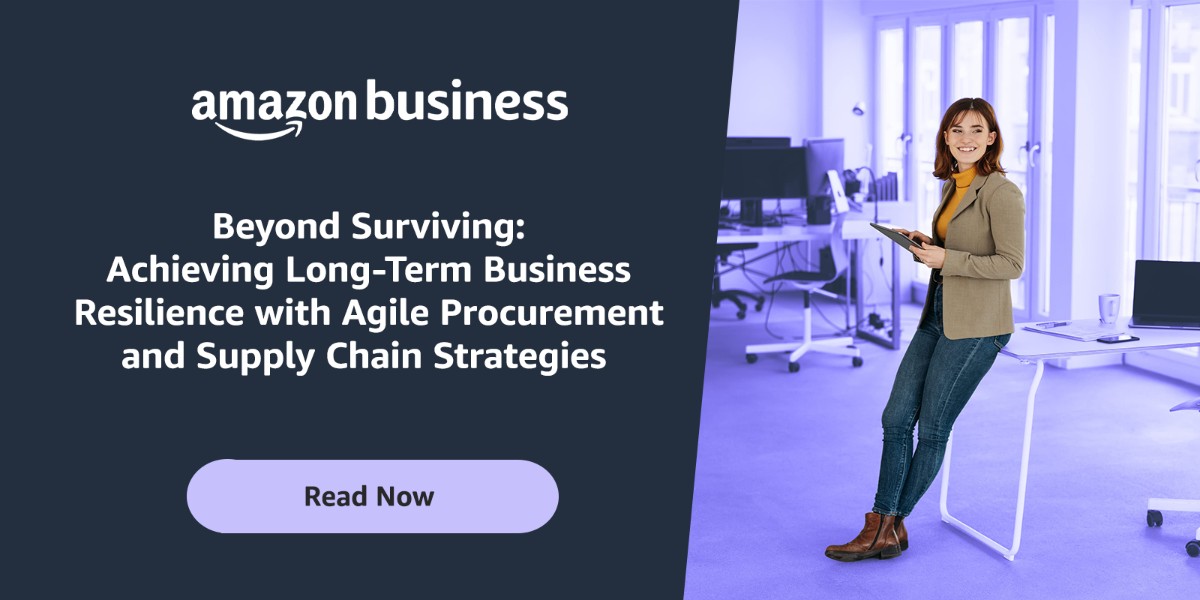SIGinsights's tweet photo. Prioritizing procurement and supply chain agility can lead to significant improvements in operational performance. 

In their new article, Amazon Business shares five tips to unlock your business's potential and achieve sustainable growth.

Read more: https://t.co/UNT5FAZMvY https://t.co/TIXt4poTST