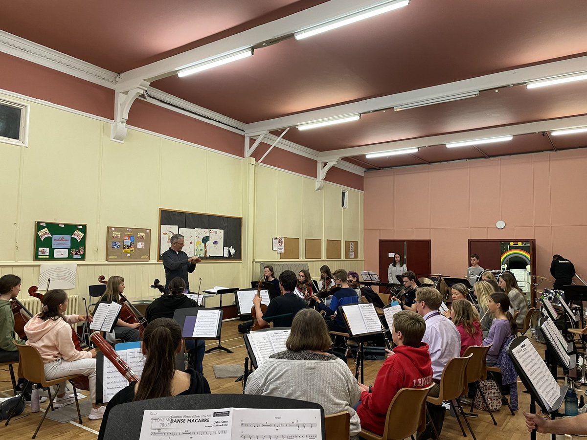 Great rehearsals underway tonight at our Orchestra weekend with Congleton Youth Orchestra. Join us tomorrow night at 6pm for our FREE concert at Trinity Church Congleton
