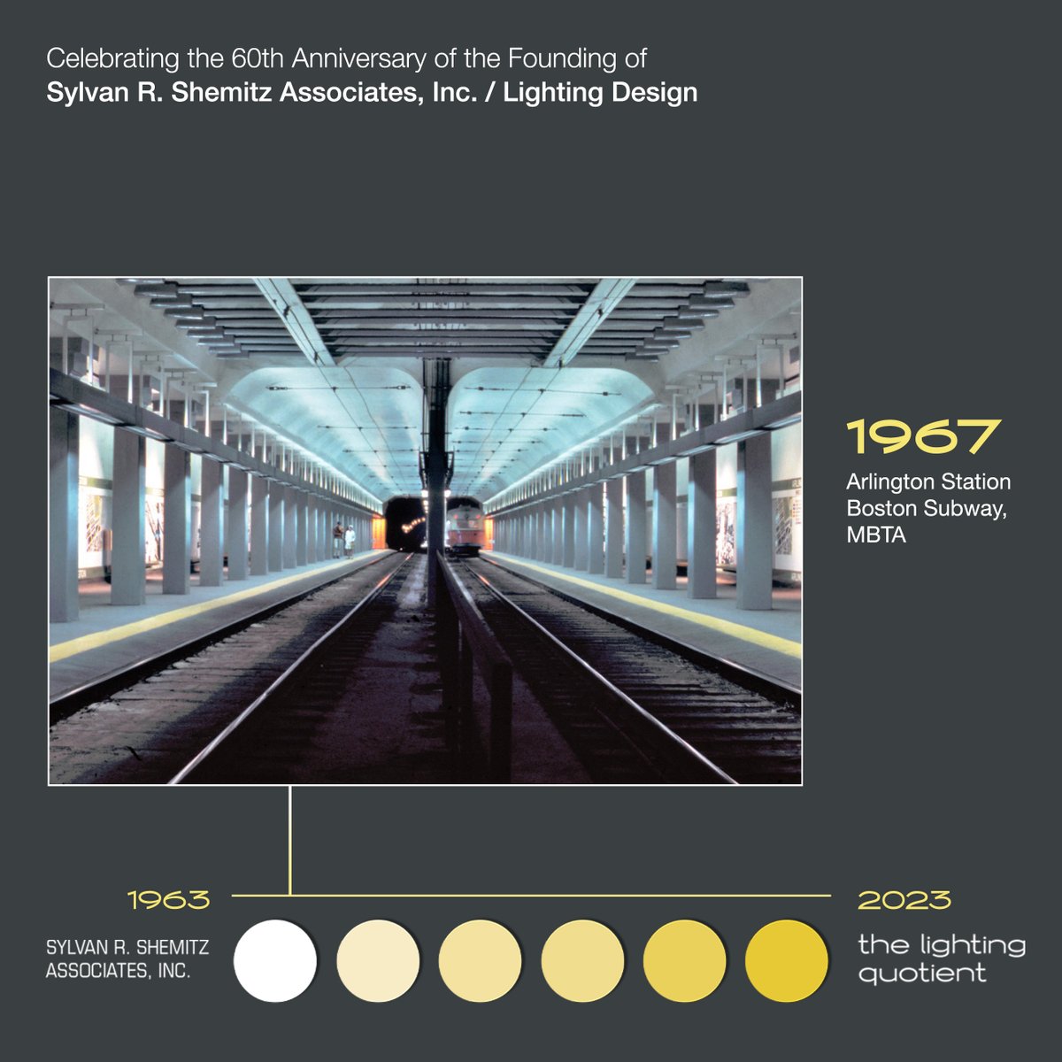#PublicTransportation and #safety were important to my father. Most underground #subway stations are harshly lit and feel unsettling. We created a comfortable and safe commuter experience using low #glare solutions.

#throwbackthursday #innovation #lightingdesign #subway #boston
