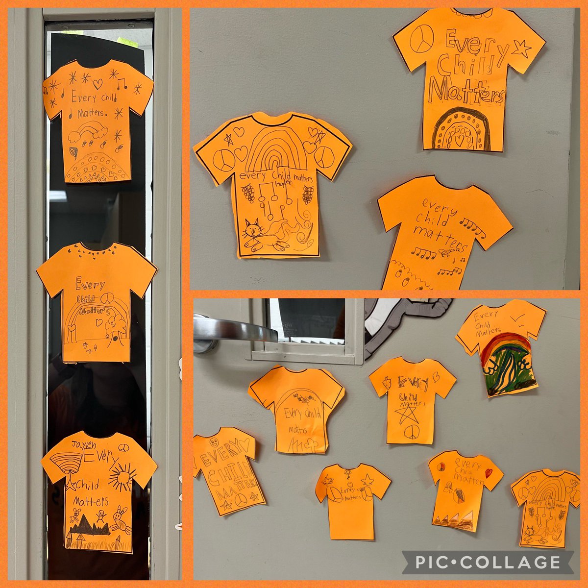 2B was a sea of orange today as we discussed what truth and reconciliation means and explored the stories behind orange shirt day. #EveryChildMatters <a href="/HTSRichmondHill/">HTS Richmond Hill</a>
