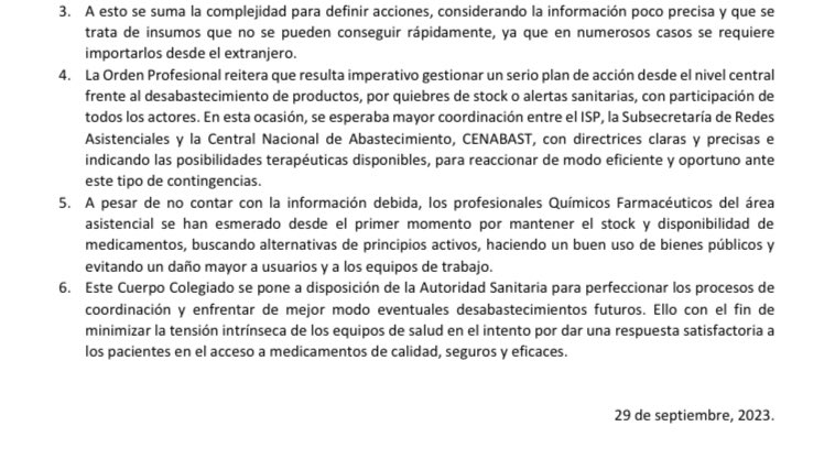 ColegioQFyBQ's tweet photo. #DeclaraciónPública #Alerta 
En relación a la alerta emitida el por el @ispch con instrucción de inmediata cuarentena de todos medicamentos elaborados por Laboratorio Sanderson el @ColegioQFyBQ estima que se trata de una situación sanitaria de suma gravedad https://t.co/r1EichhrNa