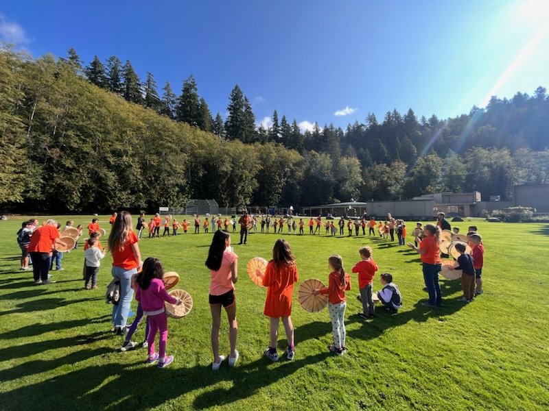 With special guest Xwalacktun, Eagle Harbour's newest drums were awakened this morning in a ceremony honoring Canada's National Day of Truth and Reconciliation. <a href="/dtl45/">Debbie Tobin</a> <a href="/WestVanSchools/">WestVanSchools</a>