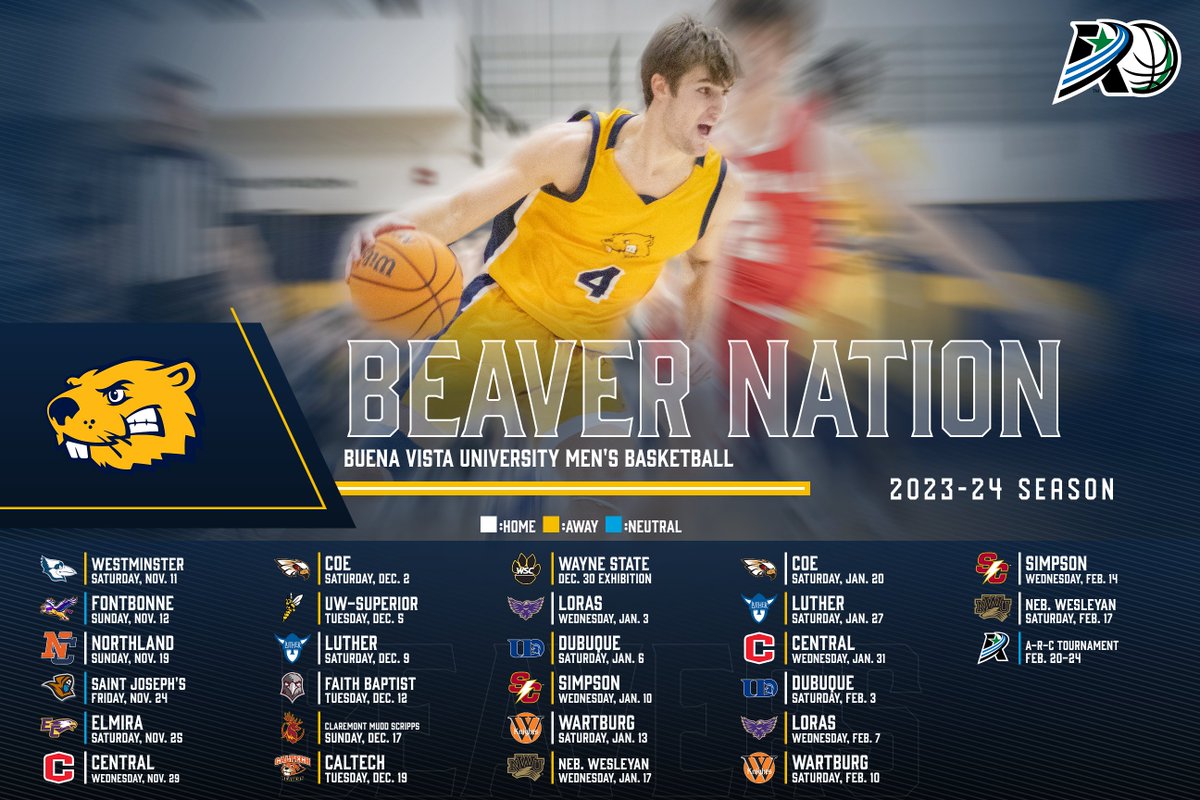 🚨🏀 JUST ANNOUNCED: <a href="/BVUMBasketball/">BVU Men’s Basketball</a> schedule for 2023-24!

bvuathletics.com/sports/mens-ba… #BeaverNation #d3hoops #rollriversMBB #BeaversBuild
