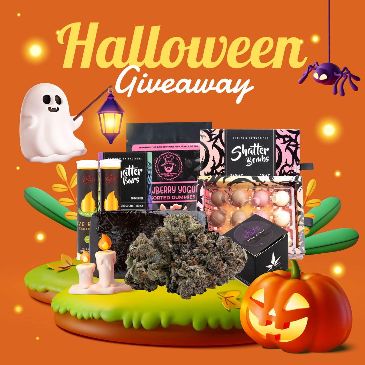 Herb Approach (@herbapproach) on Twitter photo 🎃 Get ready for a Spooktacular Halloween Giveaway! 🎃
- Follow us <a href="/HerbApproach/">Herb Approach</a>
- Tag 3 friends = 1 entry
- Comment "Halloweed" (Every comment = extra entry)
- Retweet
Don't be a scaredy-cat! 🎁👹
Enter now bit.ly/3PY1fjC 👈
#Mmemberville #CannabisCommunity 🎃 Get ready for a Spooktacular Halloween Giveaway! 🎃
- Follow us <a href="/HerbApproach/">Herb Approach</a>
- Tag 3 friends = 1 entry
- Comment "Halloweed" (Every comment = extra entry)
- Retweet
Don't be a scaredy-cat! 🎁👹
Enter now bit.ly/3PY1fjC 👈
#Mmemberville #CannabisCommunity