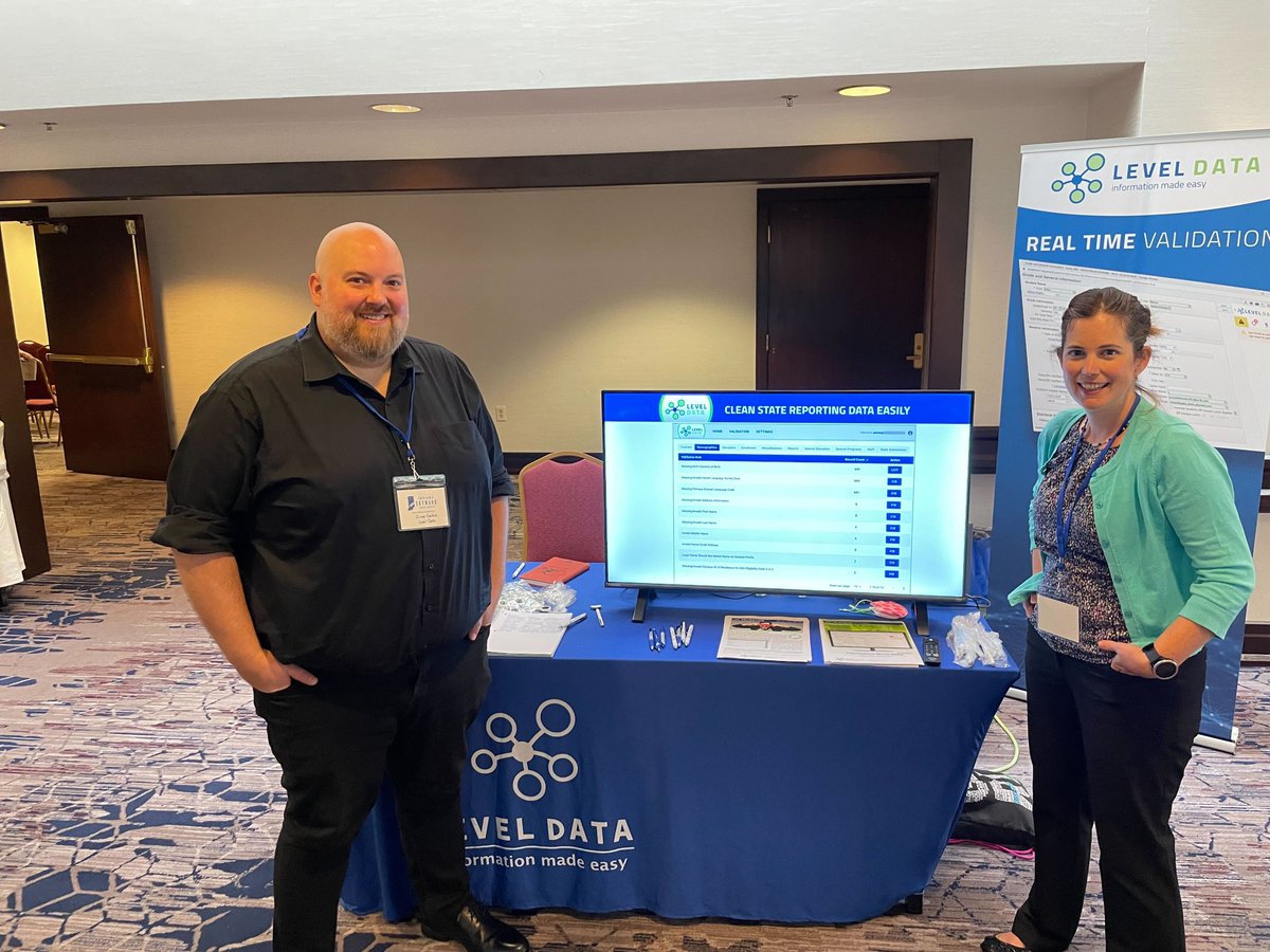 Level_Data's tweet photo. We had a great time at the Indiana Skyward User Group Conference this past week. Huge thanks to all who swung by our booth to chat with Drew Cookro and Beth Kaltenbach. It was a blast connecting with you! https://t.co/jjSUgbRyIr
