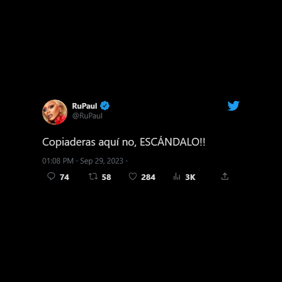 inlezero's tweet photo. RuPaul habla sobre la gran polémica del último salseo de La Más Draga, TMZ Reports #LMD6 https://t.co/6jamlr5hXc