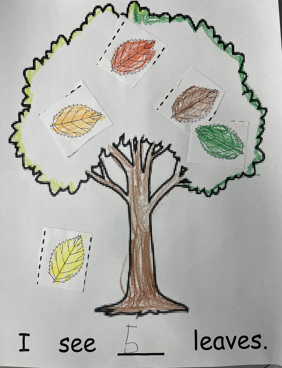 Counting and creating matching sets of leaves 🍃 🍂 🍁