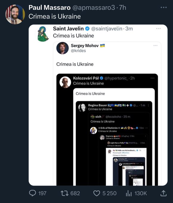 Crimea is Ukraine https://t.co/Brlgk5ZvVo<a href="/tag/actress"class="tags"><span>#actress</span></a><a href="/tag/xbizawards"class="tags"><span>#xbizawards</span></a><a href="/tag/modelsph"class="tags"><span>#modelsph</span></a>