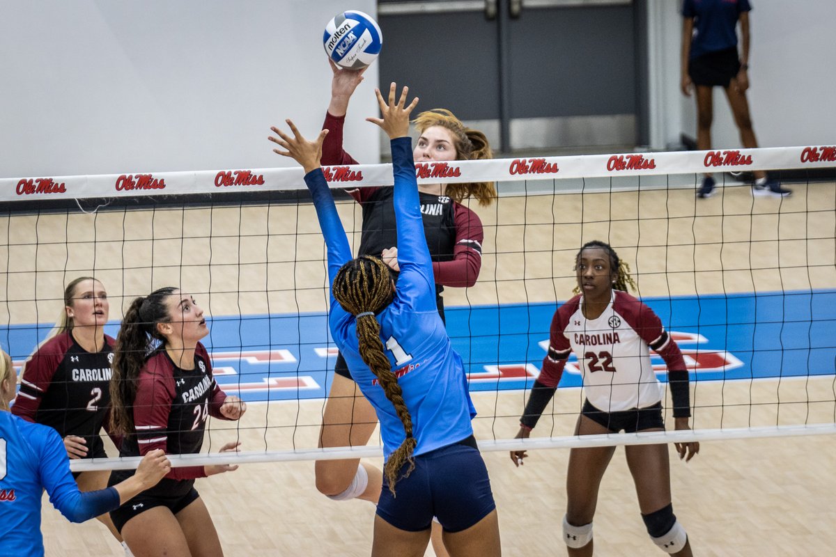 GamecockVolley's tweet photo. SET THREE: A marathon rally ends with a kill from Ruprich, her seventh of the night makes it a 21-20 lead and Ole Miss calls for time!

STATS: https://t.co/j9QMe57XI3
SECN+: https://t.co/mNX1mjx3dF https://t.co/0yc46ucvXU
