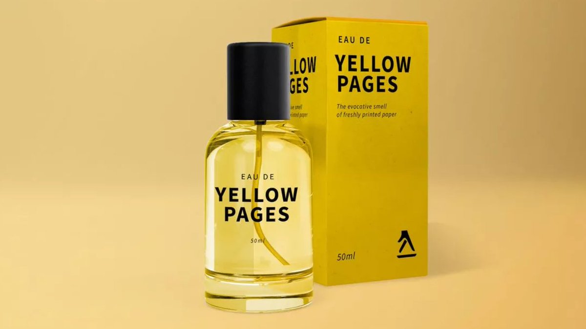 But...why???

#newfragrance #eaudeyellowpages