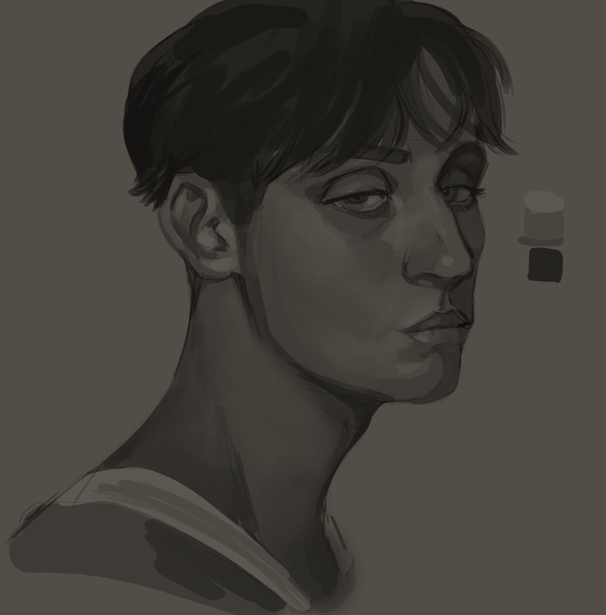 「Portrait study before bed - I literally 」|Jack 🌧のイラスト