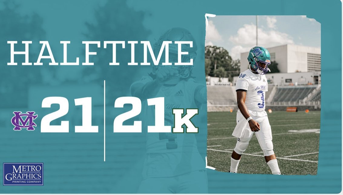 🏈 Halftime 

#BuiltAtTheMill #MillMentality