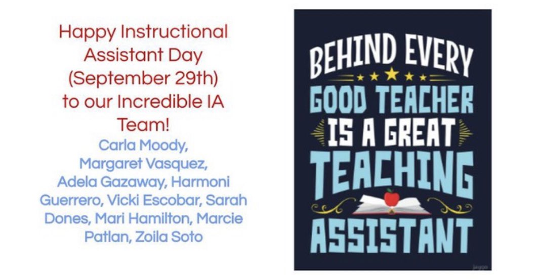 NISDWernli's tweet photo. Happy Instructional Assistant Day to our amazing IA team. Thank you for packing our parachutes each day! @lorimshaw @mrsfeldt5 #wellbethereforyou #RootEdWernli https://t.co/cvzzLTe6Eq