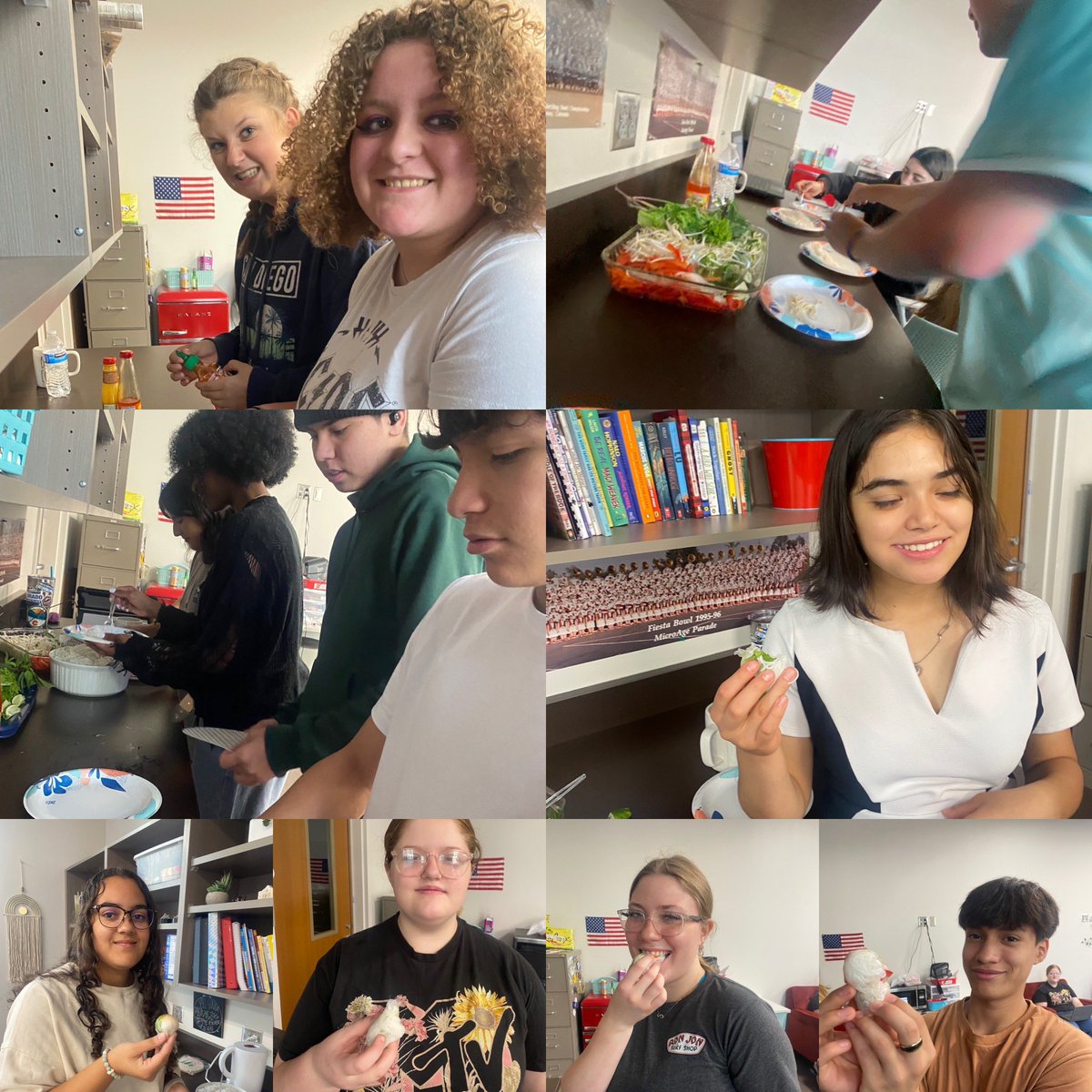 wrlparsons's tweet photo. Today we made 월남쌈 (wollamssam-spring rolls) to celebrate 추석 (Chuseok- Korean Harvest Festival) https://t.co/1jeHJl6Uko