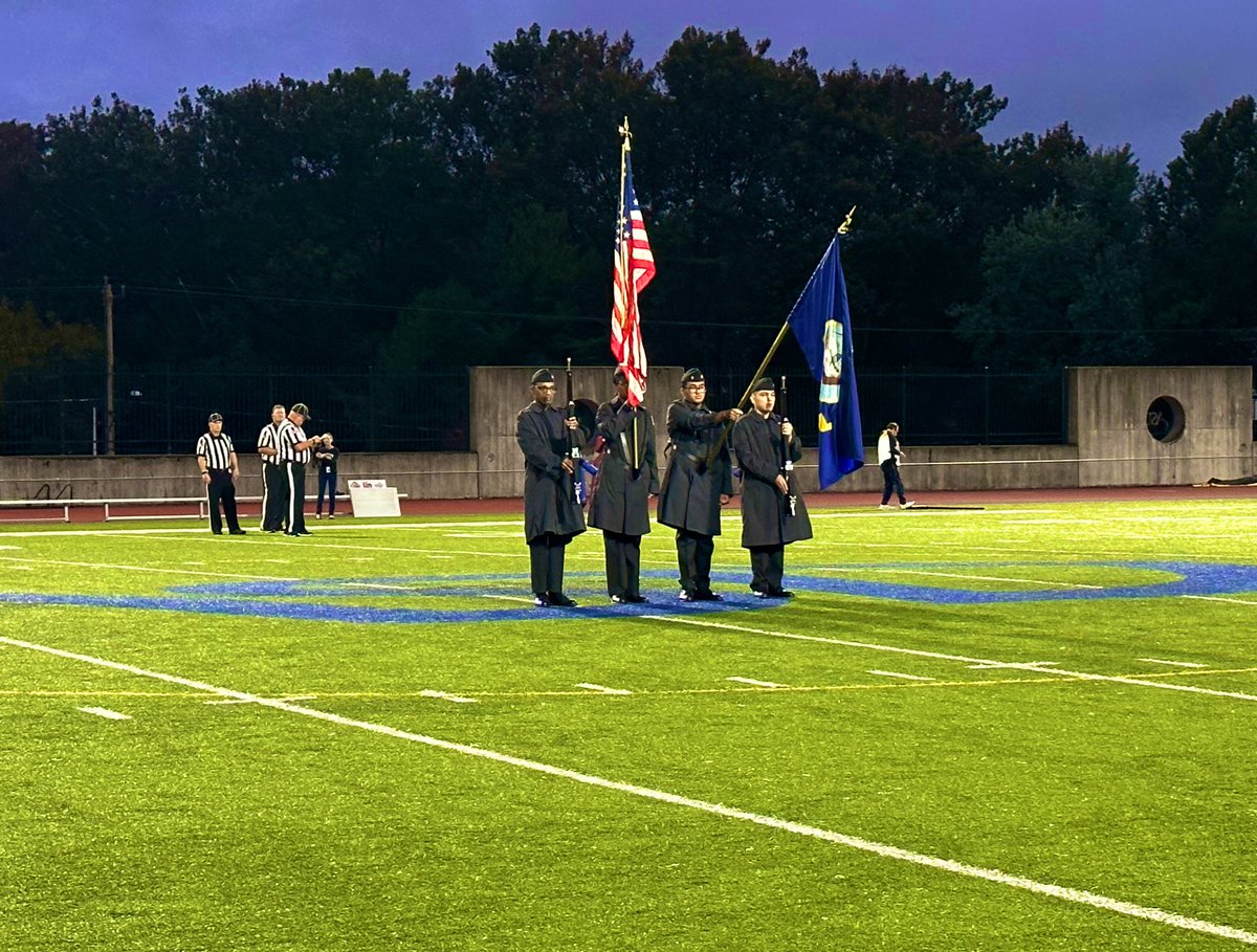 AllenNJROTC's tweet photo. Wow! Brand new Cadets Paredes and Corillo started Colorguard practice just 3 weeks ago. Tonight they shined under the JBC Friday Night Lights! π΅π‘π€βοΈ #AmazingA https://t.co/8hFvXdkIKK