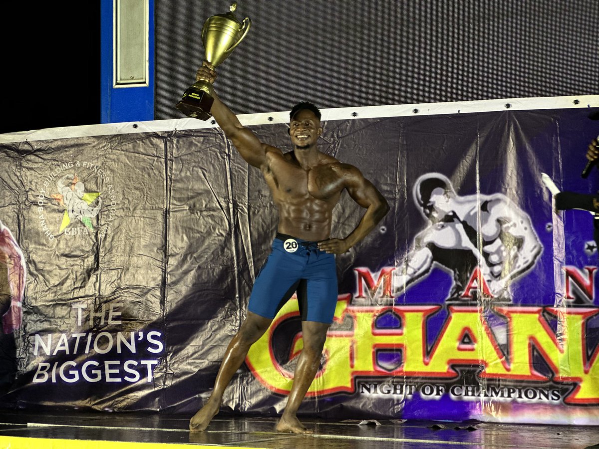 Asempa947_FM's tweet photo. Ghana Body Building and Fitness Association (GBFA) presents Final winner for Men’s physique
#AsempaSports #AsempaFM #GhanaBodyAndFitnessAssociation #GBFA https://t.co/ysuUYoSjsK