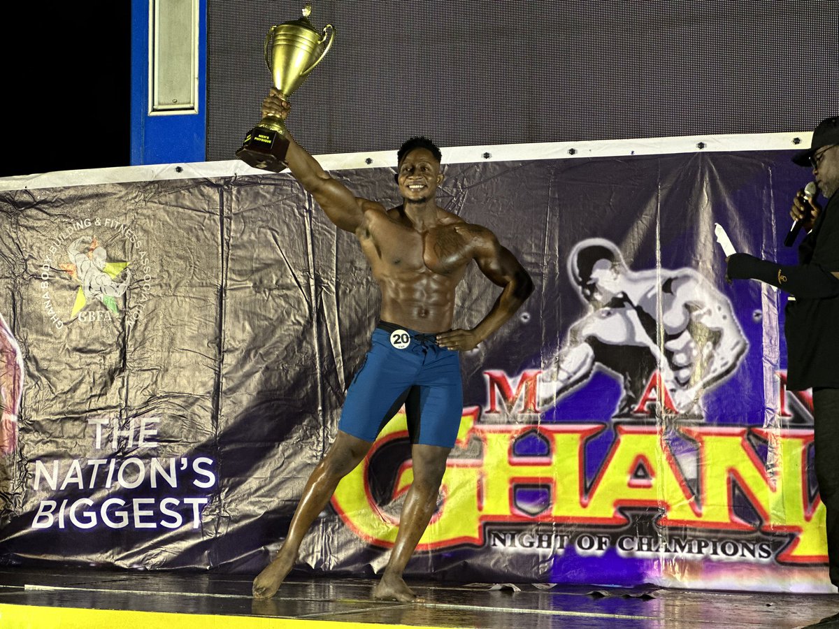 Asempa947_FM's tweet photo. Ghana Body Building and Fitness Association (GBFA) presents Final winner for Men’s physique
#AsempaSports #AsempaFM #GhanaBodyAndFitnessAssociation #GBFA https://t.co/ysuUYoSjsK