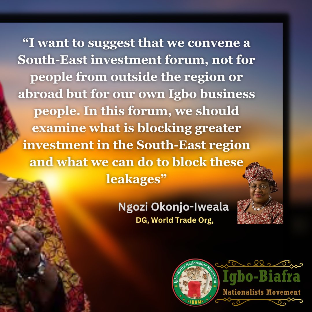 meforboy's tweet photo. Igbos are divided people; South-East no longer has solidarity: Okonjo-Iweala
https://t.co/Cmma8X08JS
@wto #WTO @NOIweala @alexottiofr #Ohanaeze #SouthEastNg @ucmefor @IGBOBIANATION #IBNM #AlaIgbo #IPINS https://t.co/s1Fhu4ZLz1