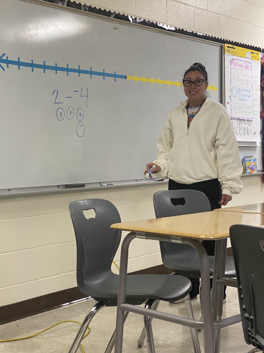 Wow, Mrs. A took it upon herself to fully understand the conceptual understanding through using manipulatives to create better outcomes for our Ss. She did a GREAT job of modeling her lesson in PLT today to helps us all. <a href="/BowieMSOdessa/">Bowie Middle School</a> <a href="/ECISDmath/">Ector County ISD Math</a> <a href="/EcisdTalented/">ECISD Talent Development</a> #impact