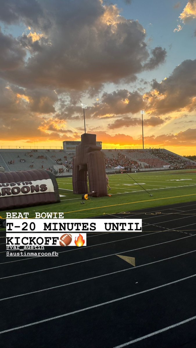 var_austin's tweet image. CITY VIEW | Austin High versus Bowie kicks off at 7:30 #WEEKSIX #TXHSFB