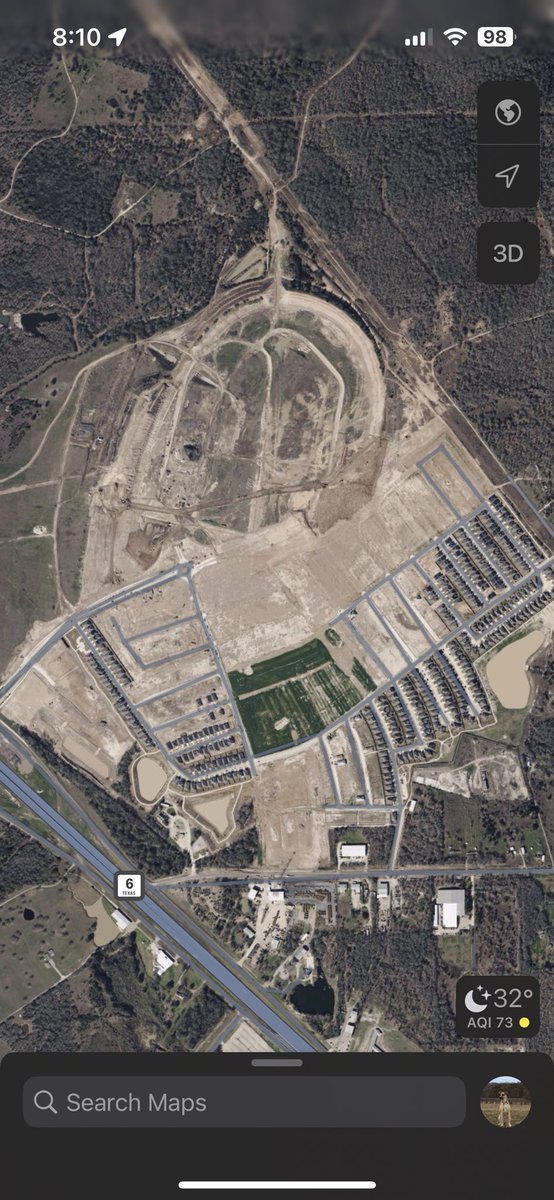 Bored & cruising Maps, came across the ol Texas World Speedway.. well, half of the remains of it. Crazy, & a bit sad, to see current development of a former race track looks like! 😳 #LostSpeedway @DaleJr