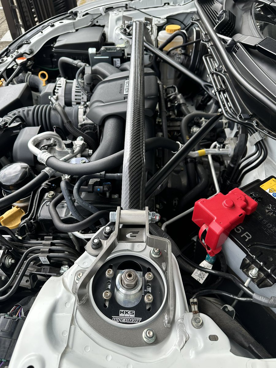 gBmGOSVand2upyr's tweet image. まずはストラットバーとマスターシリンダースティーを装着、固定しました🤣
#車弄り