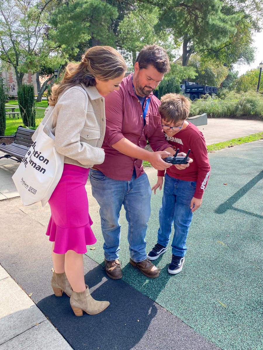 PerkinsVision's tweet photo. To get ready for tomorrow's #MoveForPerkins, @PriscillaCasper & @NBC10Boston visited our campus to learn more about #CVI, the leading cause of childhood blindness. Tune into her chats with superstar student Zeke, his mom, and our CVI Center Director: https://t.co/tf896T577J https://t.co/J17P4KuUJF