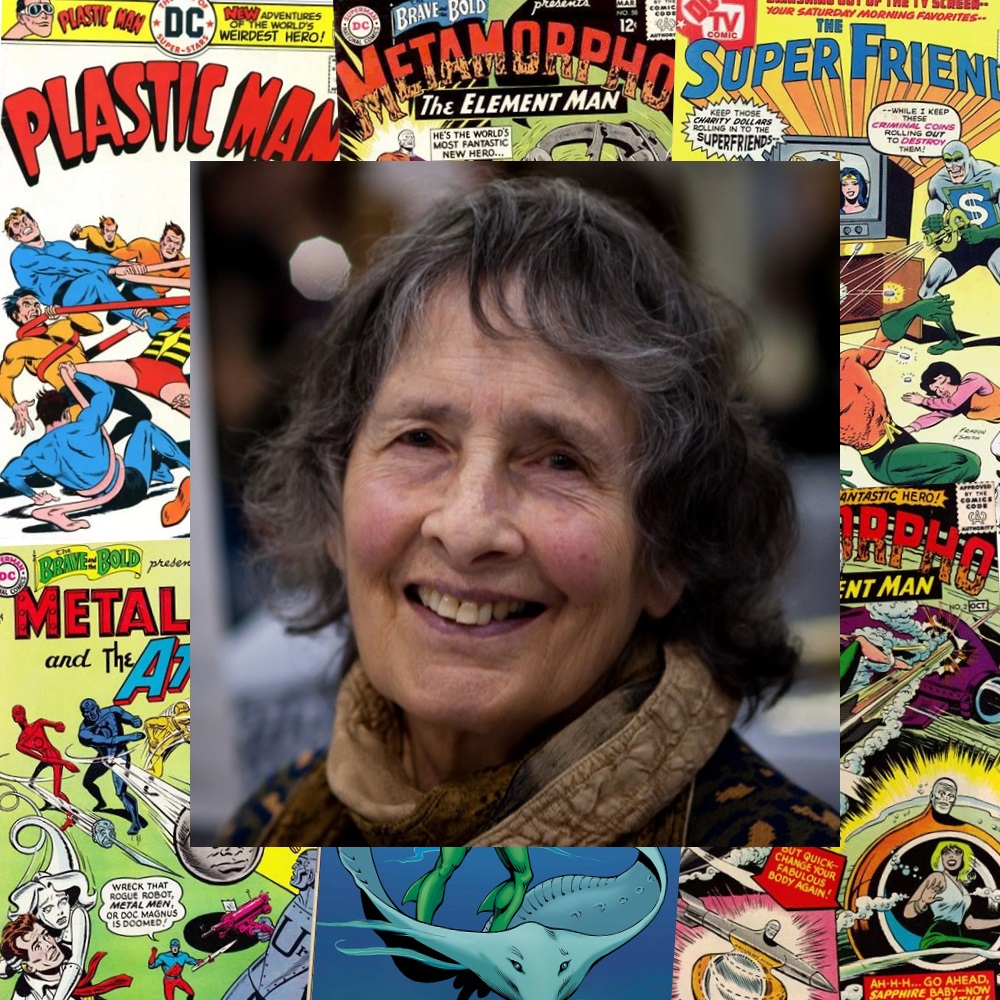 Join us here at Hake's in wishing a Happy 97th Birthday to comic book legend #RamonaFradon! 🎂🎨🎂 #AdventureComics #Aquaman #BraveAndTheBold #Metamorpho #PlasticMan #SuperFriends #comicbooks #comics #comicartist #artist #birthday