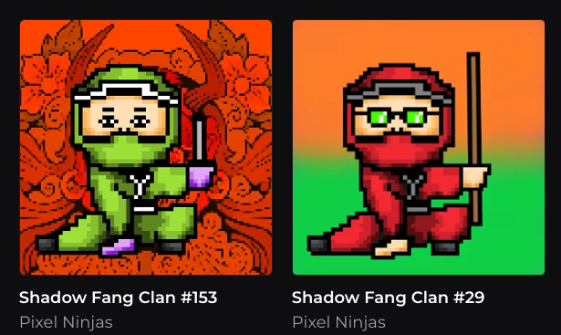 Pixel Ninjas
<a href="/KaoHbar/">DaisukiKaoHbarNFT</a> 
#HBARNFTs