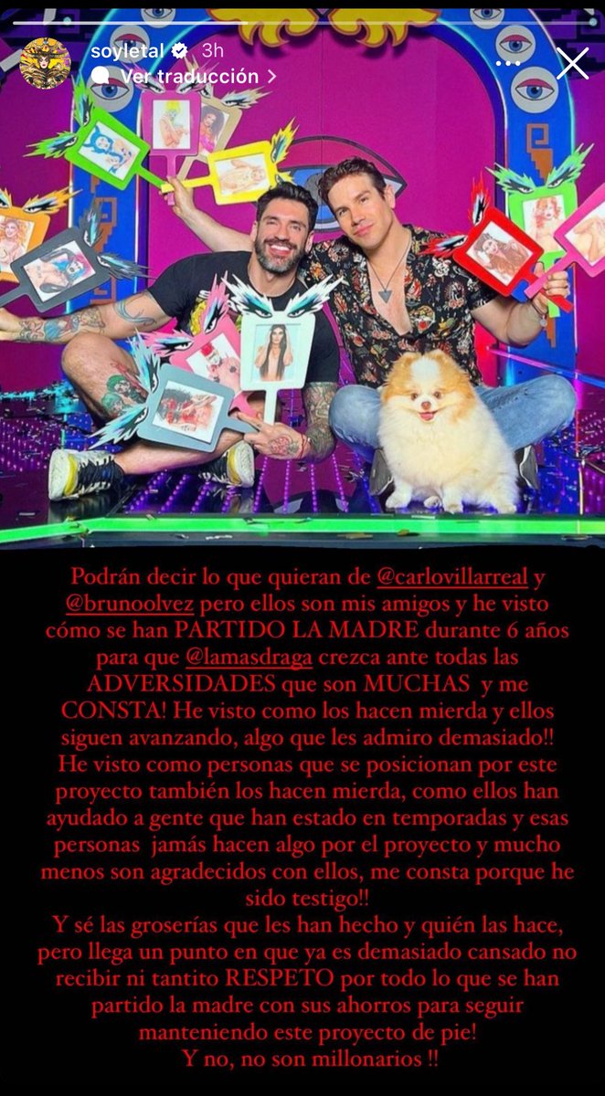 DragsNoti's tweet photo. Letal se ha pronunciado al respecto de la polémica del Salseo. https://t.co/IAvWXsOLoR