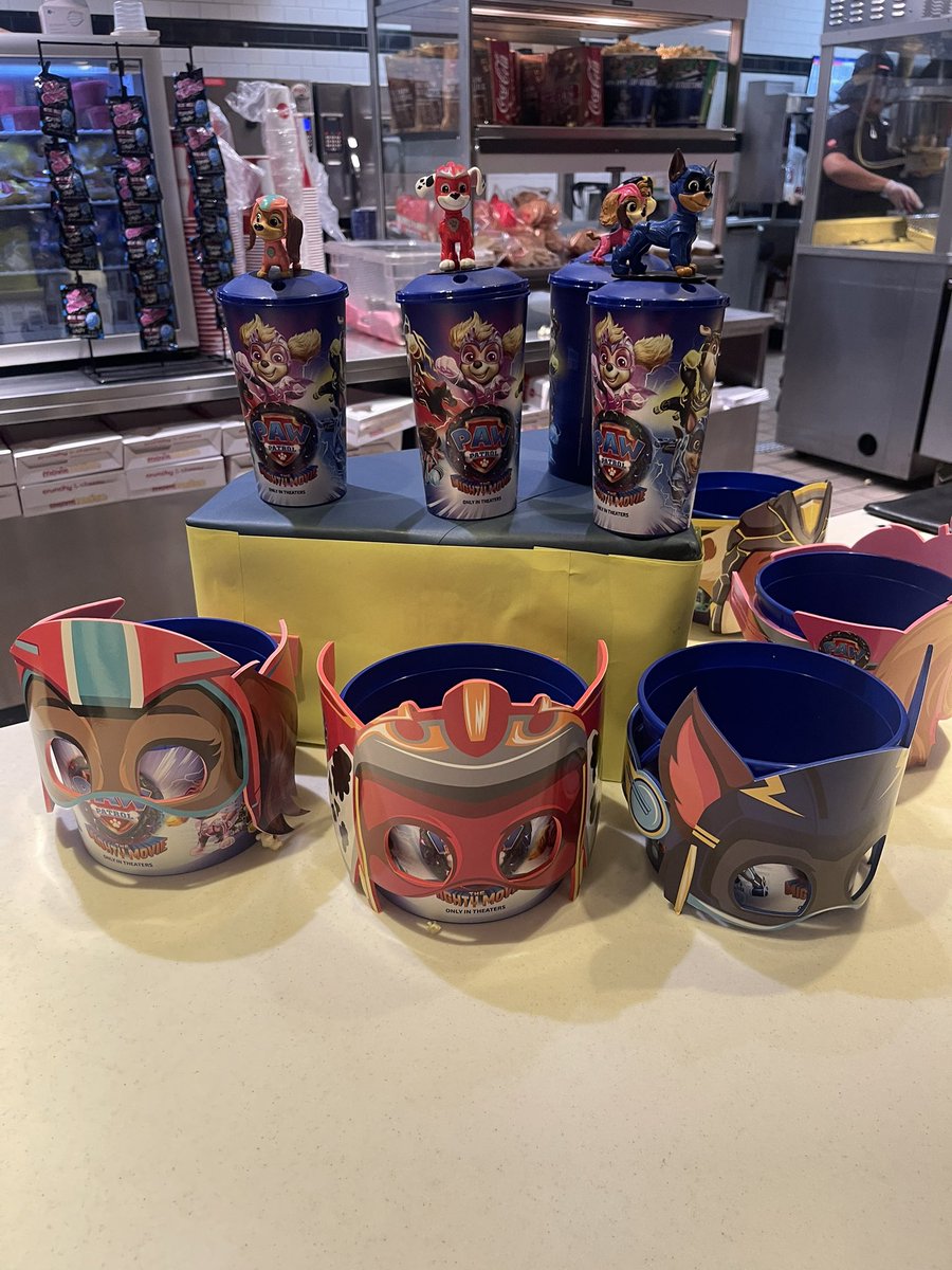 #PAWPatrolWorld merch at #AMC!!  The kids are having fun!