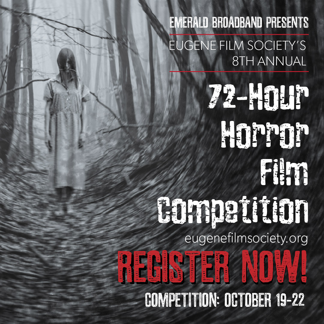 EmeraldFiber's tweet photo. GET READY! 💀 After a three-year hiatus, the Eugene Film Society and we here at Emerald Broadband are reviving the 72-Hour Horror Film Competition for an 8th season!

Click and share the link below!
https://t.co/kyVfC1b2Yb

#eugene #eugeneoregon  #emeraldbroadband #oregon https://t.co/pkfTBe4DMn