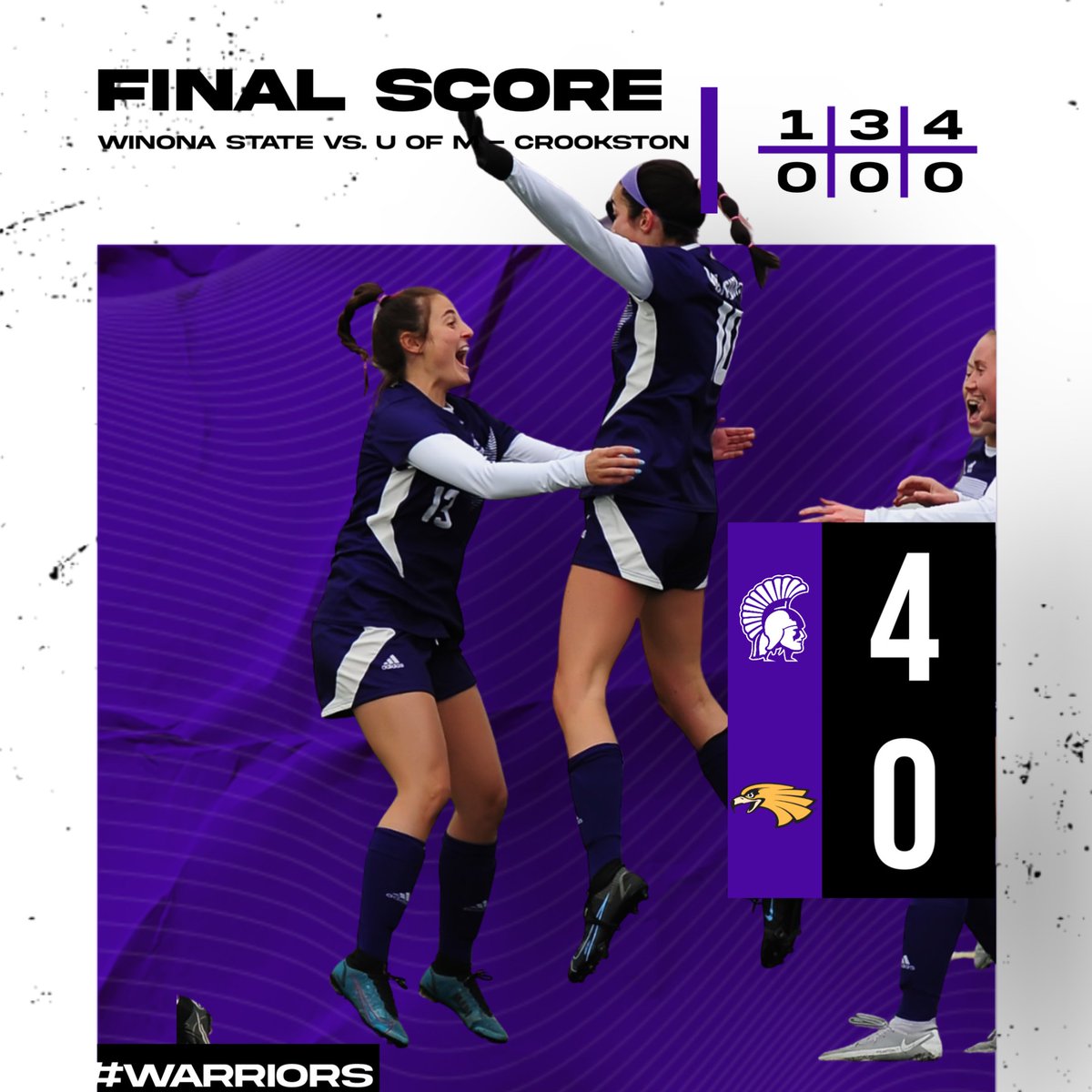WinonaStateSOC's tweet photo. W. 
#Warriors https://t.co/GoQJ97ffZc