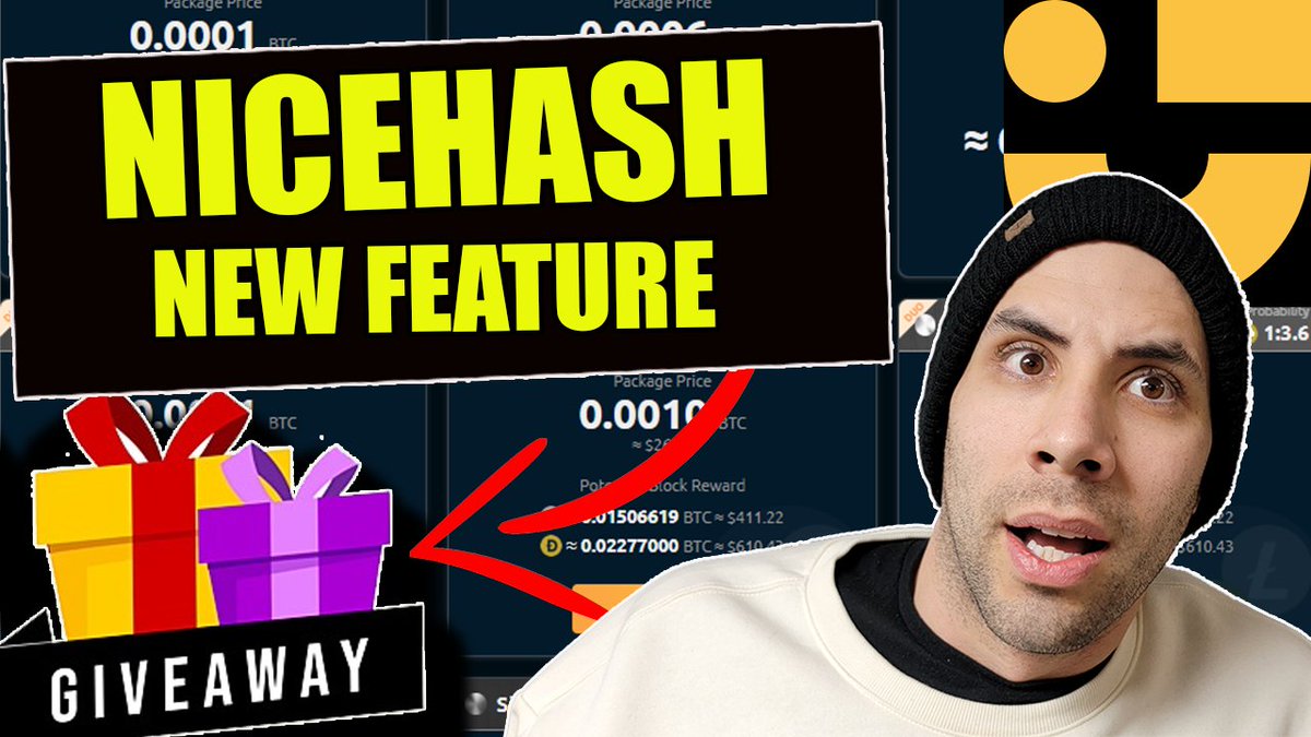 😱20 Giveaways To Do! 
Don't miss out on the big giveaway 9pm EST.                👻@HawkMiningCo and I are ready to rent some hashrate!  
🎃Link: youtube.com/watch?v=bURaES…