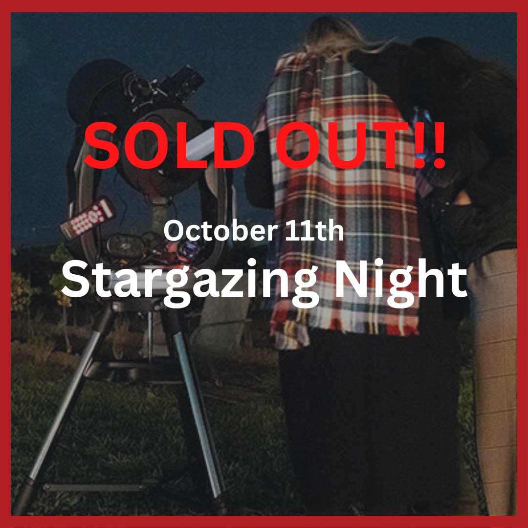 We’re Sold Out for Stargazing on Oct 11th, but visit our website as we’ve added a Stargazing Night Oct 29th. This evening will be a wood oven pizza evening. For more details email us! . . #jordan #charcuterietogo #thewineboys #calamuswinery #stargazingnight #stargazing #niagara