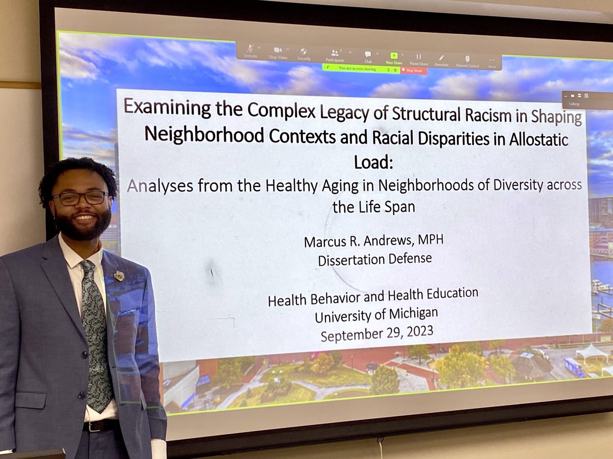 PRBA_ISR's tweet photo. Congratulations @PRBA_ISR @TheMCUAAAR mentoring group member Marcus Andrews for defending his dissertation today.  @RCGD_ISR @blaxicologist @christinajcross @tysonbrown @SandyDarity @CourtneyCogburn @KBulloc2 @kazumi_tsuchiya @doc_thoughts @ChristyLErving @TrustGoodwill https://t.co/HreolIKlKs