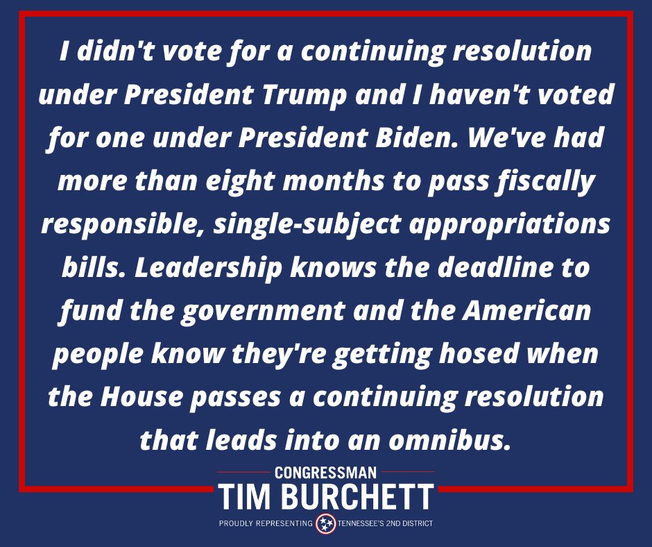 My statement on my vote against the continuing resolution.