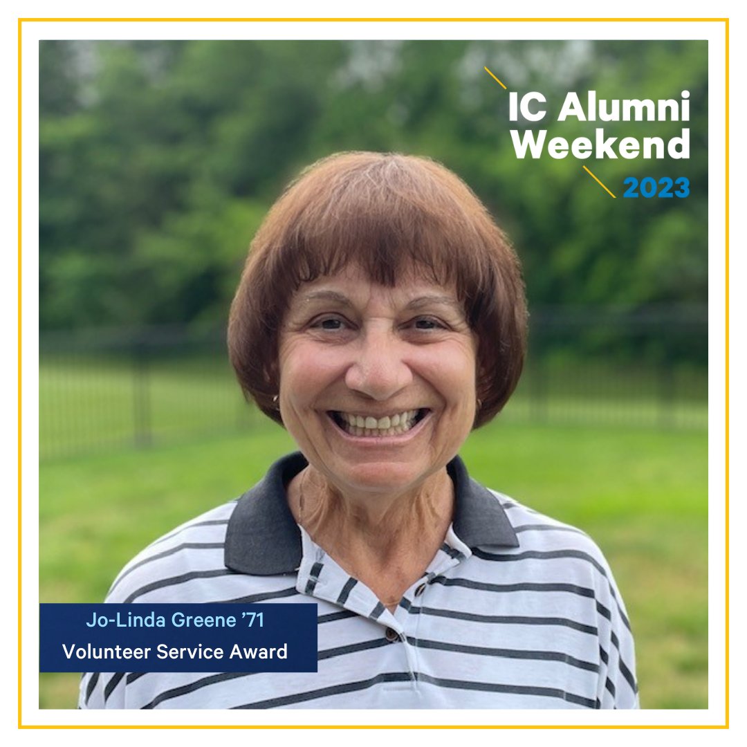 Ithaca College Alumni (@icalumni) on Twitter photo Join us in congratulating Jo-Linda Greene, this year's winner of the Volunteer Service Award! To read more about Jo, click here: alumni.ithaca.edu/pages/alumni-w…
Join us at the Alumni Awards Ceremony to see Jo receive their award by registering here: ithaca.events.alumniq.com/go/aw23 Join us in congratulating Jo-Linda Greene, this year's winner of the Volunteer Service Award! To read more about Jo, click here: alumni.ithaca.edu/pages/alumni-w…
Join us at the Alumni Awards Ceremony to see Jo receive their award by registering here: ithaca.events.alumniq.com/go/aw23