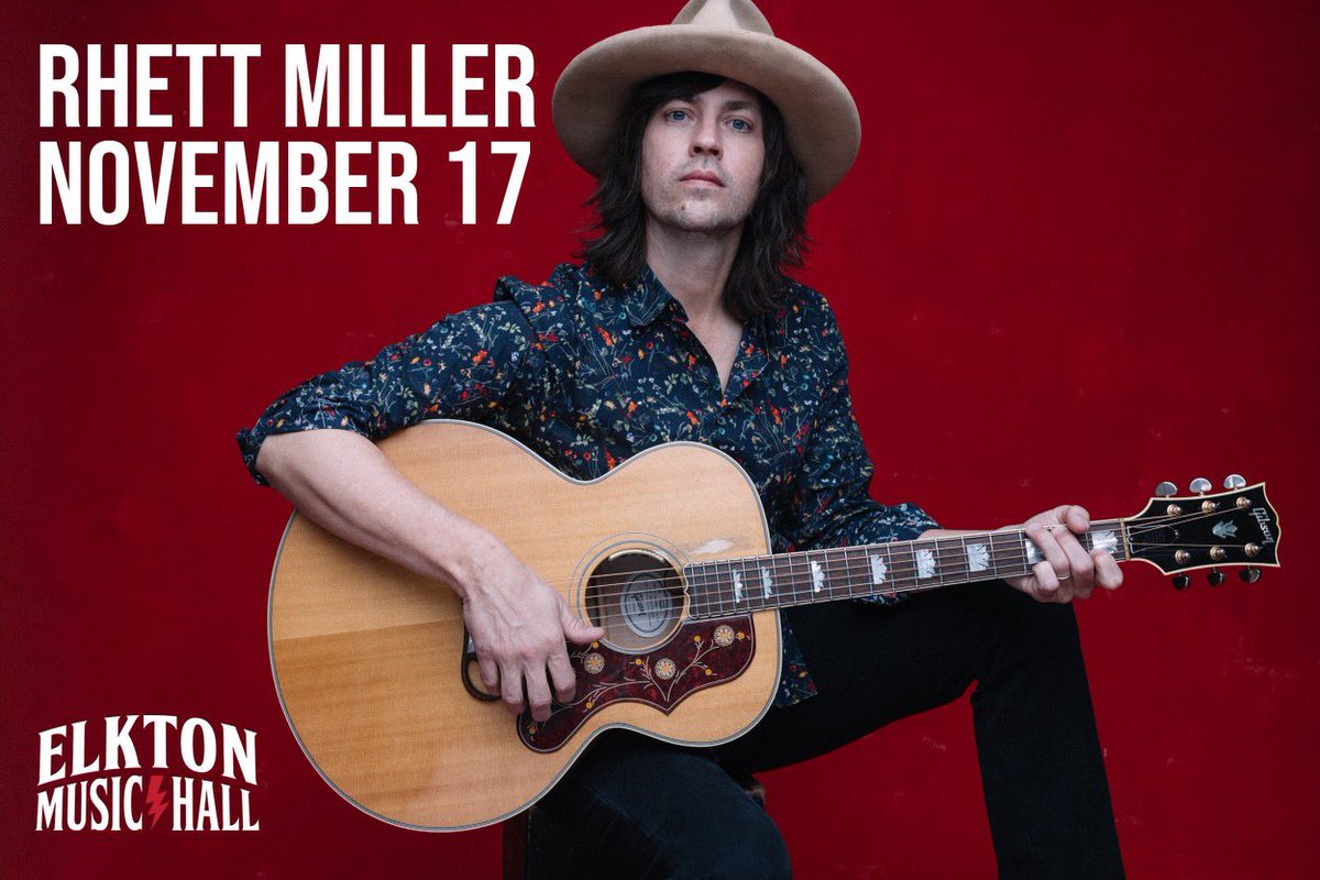 Yes we’ve got @rhettmiller of @Old97s November 17 @ElktonMusicHall !! Get tickets right away before they are gone! link.dice.fm/AeekbhbSuDb @ArdenConcerts fave! #elktonmd #cecilcounty